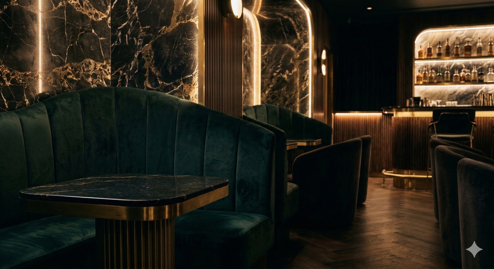 Luxury nightclub atmosphere